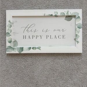 Hobby Lobby White and Green Leafy Wall Art